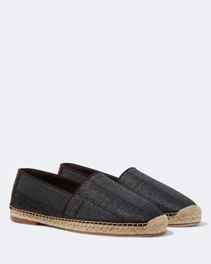 Brunello Cucinelli Espadrilles A Finitions En Daim - Noir