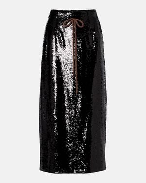 Simone Rocha Bleistiftrock Mit Pailletten - Schwarz