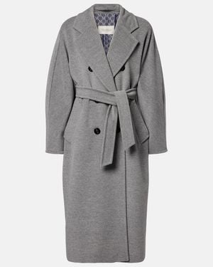 Max Mara Mantel Madame Aus Wolle Und Kaschmir - Grau