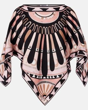 PUCCI Soleil Silk Twill Blouse - Pink