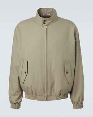 AURALEE Wool Blouson Jacket - Green