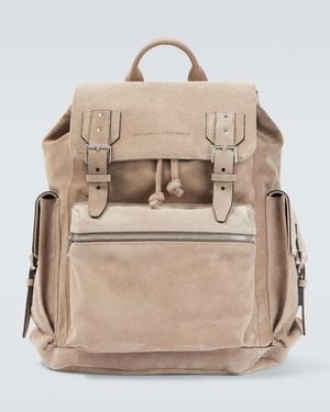 Brunello Cucinelli Mochila De Ante - Neutro