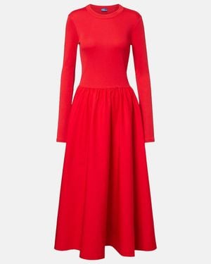 Polo Ralph Lauren Cotton Midi Dress - Red