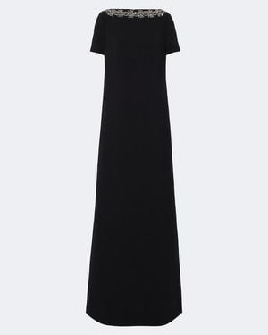 Carolina Herrera Embellished Gown - Black