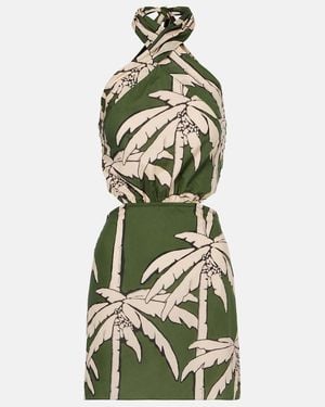 Johanna Ortiz Heart Pirate Cutout Minidress - Green