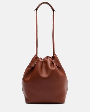 Loro Piana Bolso Saco Bale Softy Small De Piel - Marrón