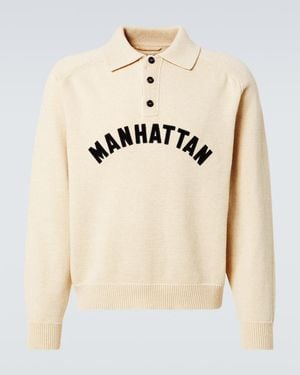Bode Polopullover Manhattan Aus Wolle - Natur