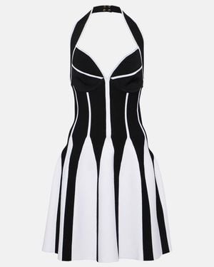 Balmain Neck Dress - Black