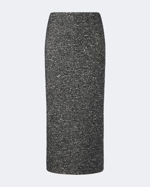 Valentino Bleistiftrock Aus Boucle - Grau