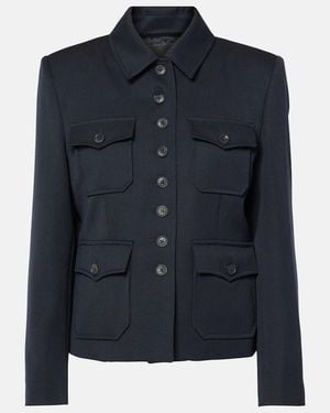 Nili Lotan Jamison Virgin Wool Jacket - Blue