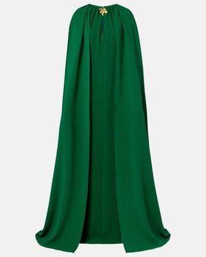 Oscar de la Renta Kaftan Cyclamen Aus Georgette - Grün