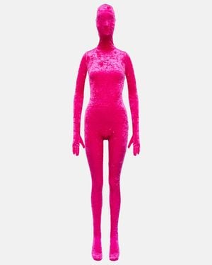 Vetements Velvet Full-body Jumpsuit - Pink