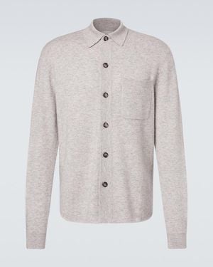 Allude Cotton And Cashmere Overshirt - Gray