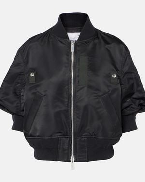 Sacai Technical Twill Blouson Jacket - Black