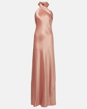 Galvan London Vestido De Fiesta Pandora De Saten - Rosa