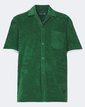 Vilebrequin Clarck Cotton-Blend Terry Shirt - Green