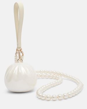 Simone Rocha Clutch Pearl Dim Sum - Blanco
