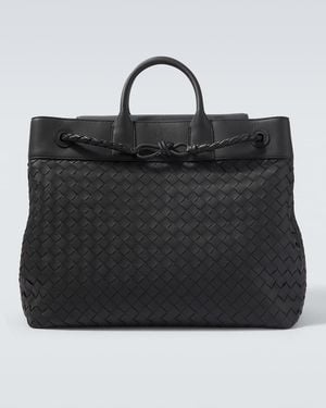 Bottega Veneta Weekender Intrecciato Aus Leder - Schwarz