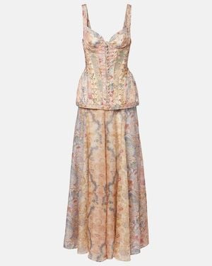 Zimmermann Rebellion Corded Maxi Dress - Natural