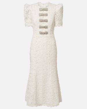 Rebecca Vallance Bridal Midikleid Dillon Aus Spitze - Weiß