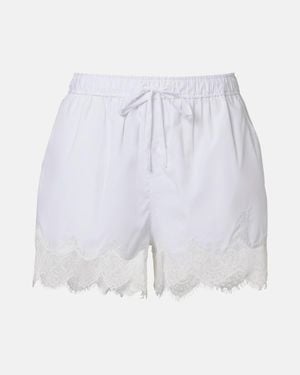 Jonathan Simkhai Shorts Aus Baumwolle - Weiß