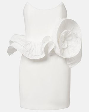 Rebecca Vallance Bridal Ozias Ruffled Bustier Dress - White