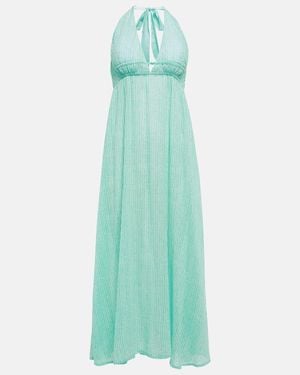 Heidi Klein Seven Mile Beach Cotton Maxi Dress - Green