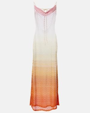 Missoni Wave Lame Beach Cover-Up - White