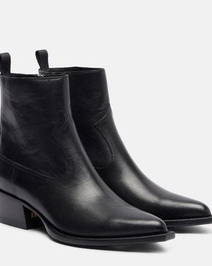 Golden Goose Debbie 45 Leather Ankle Boots - Black