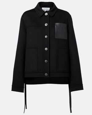 Loewe Wool And Cashmere Jacket - Black