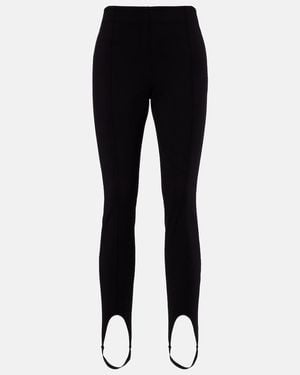 Saint Laurent Jersey Stirrup Leggings - Black