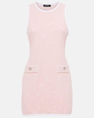 Versace Debossed Minidress - Pink