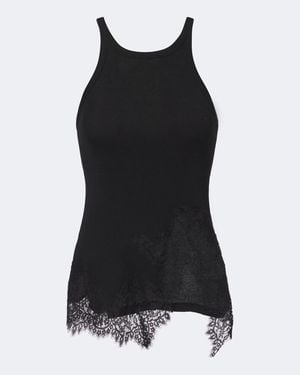 Dorothee Schumacher Pure Sleekness Ribbed Cotton Knit Top - Black