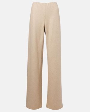 Vince High-Rise Wide-Leg Pants - Natural