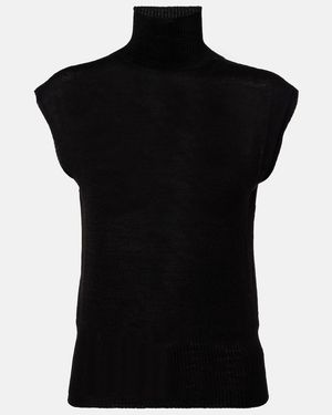 Rick Owens Top Aus Schurwolle - Schwarz