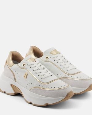 Bogner Kobe Leather Platform Trainers - White