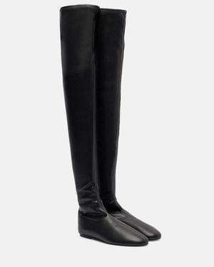 Proenza Schouler Tee Stretch Over-The-Knee Boots - Black