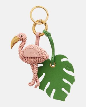 Chloé Schluesselanhaenger Symbols Flamingo - Grün
