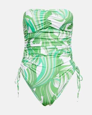 Melissa Odabash Bedruckter Badeanzug Sydney - Grün