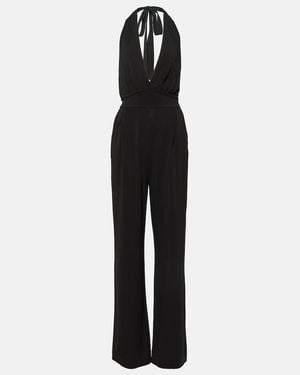 Max Mara Nice Halterneck Jersey Jumpsuit - Black