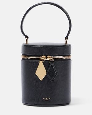 Alaïa Cube Mini Leather Vanity Bag - Black
