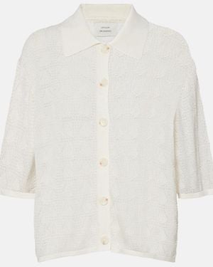 Loulou de Saison Siani Knitted Cardigan - White