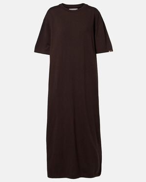 Extreme Cashmere N°321 Kris Cotton And Cashmere Maxi Dress - Brown