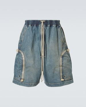 Rick Owens Drkshdw Shorts Aus Denim - Blau
