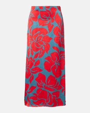 Dries Van Noten Bedruckter Bleistiftrock - Rot