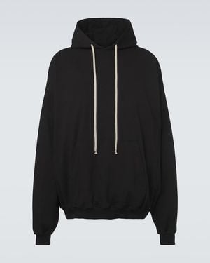Rick Owens Drkshdw Hun Cotton Jersey Hoodie - Black