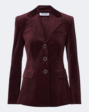 Veronica Beard Blazer Raelynn En Coton Melange - Violet