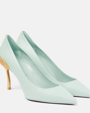 Christian Louboutin Ginko Leather Court Shoes - Green