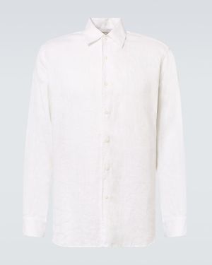Saman Amel Linen Shirt - White