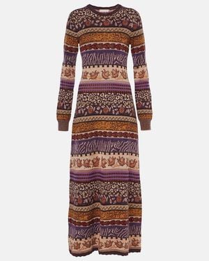 Ulla Johnson Paloma Jacquard Maxi Dress - Red